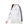 Adidas Three-Stripe Hooded Sports Jacket Women Jackets White IK8387