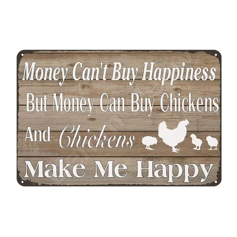 The Fluffy Butt Hut Vintage Retro Metal Sign Hot Chicks Funny Wall Art Sign Welcome To Our Coop Kitchen Farmhouse Wall Decor