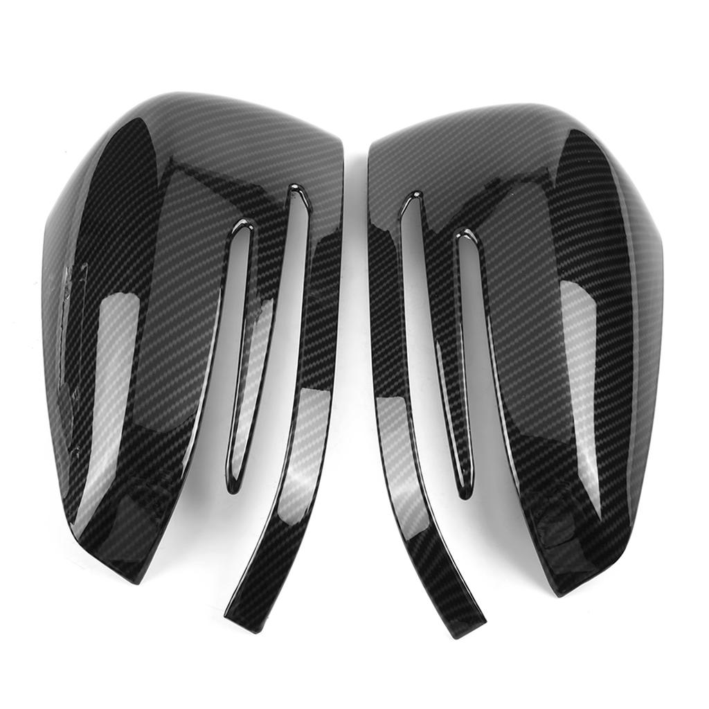 Carbon Fiber Side Rearview Mirror Cap Cover Trim for Benz A B C E GLA Class W204 W212