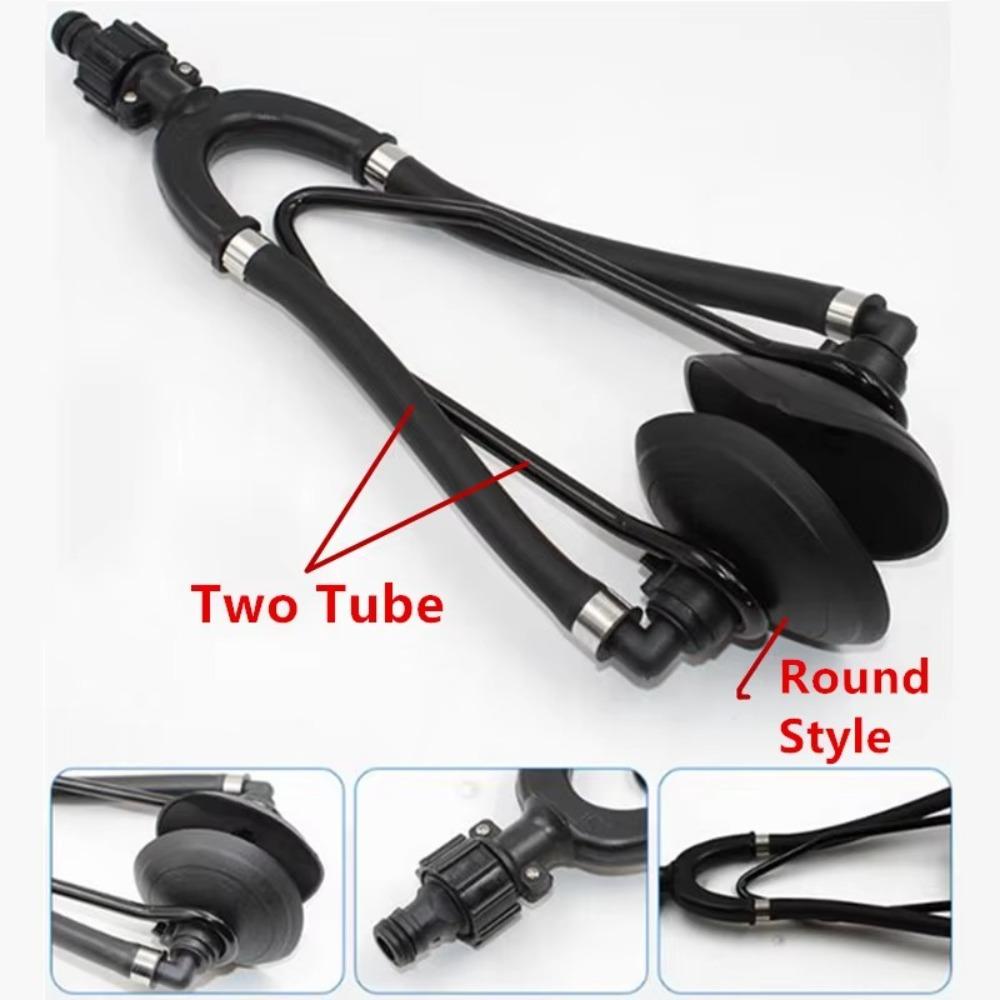 Universal Boat Outboard Motor Water Flusher Dual Feed Motor Ear Muff Cups Boat Outboard Motor Cleaner Large Round Rectangular