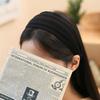 Handmade Headband Daily Headband Angel Scrunchie Basic Ribbed Black