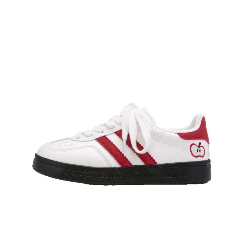 Green Apple Board Shoes Student Women's New Versatile Shoes Platform White Shoes Tide