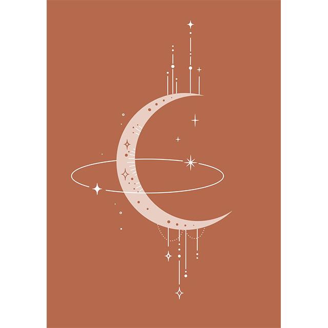 Abstract Boho Celestial Collection Prints Poster Canvas Painting Modern Wall Art Picture For Living Room Bedroom Home Decoration