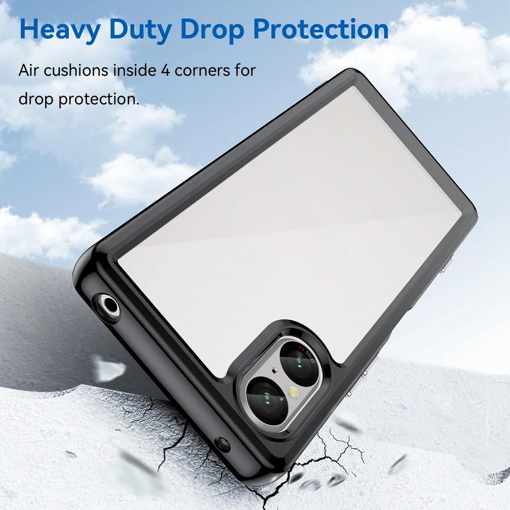 Colorfull Transparent TPU Case for Sony Xperia 10 1 VI 5 V Protective Cover Shockproof Clear Frame Fundas Coque Capa Shell
