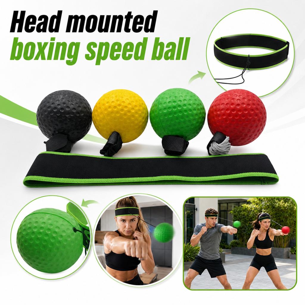 -Mounted Boxing Ball for Reaction Training, Home