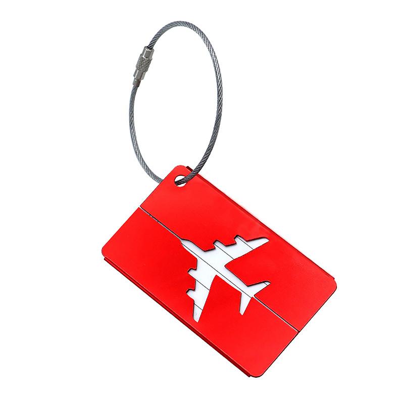 Aluminium Alloy Travel Luggage Tags Baggage Name Tags Suitcase Address Label Holder Metal Luggage Tag Travel Accessories