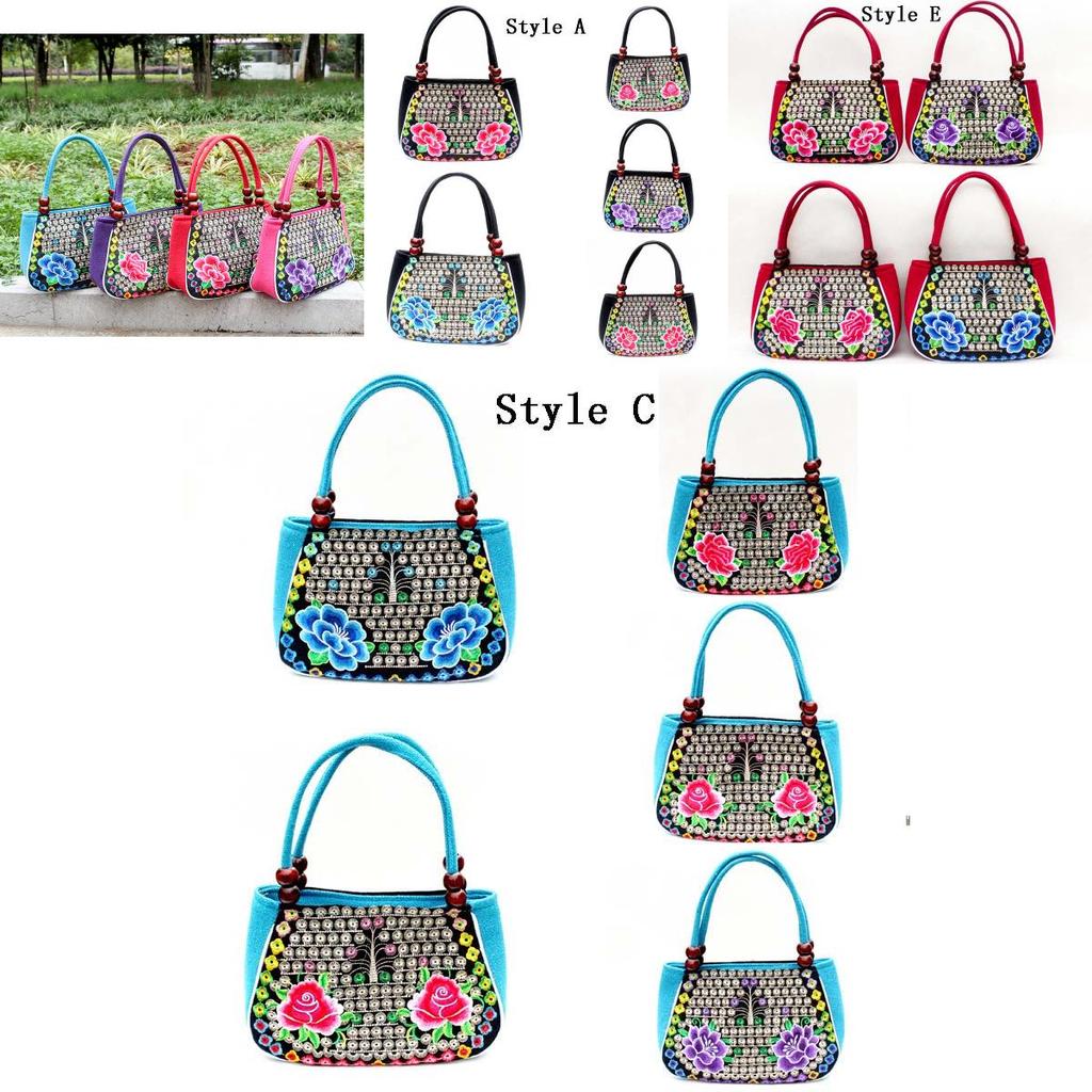 Intricately Designed Embroidered Fashion Yunnan Handbag In National Style For Women