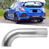 2.5in Short 90 Degree Stainless Steel Exhaust Pipe Mandrel Bend Elbow Tube Car Accessories