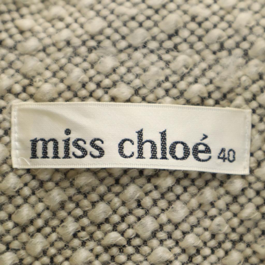 Miss Chloe Fancy Tweed Jacket 40 Beige Women Used