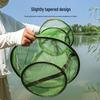 Compact Folding Fish Basket: Dense Mesh, Anti-Jump, Quick-Drying Live Fish Bag for Fishing