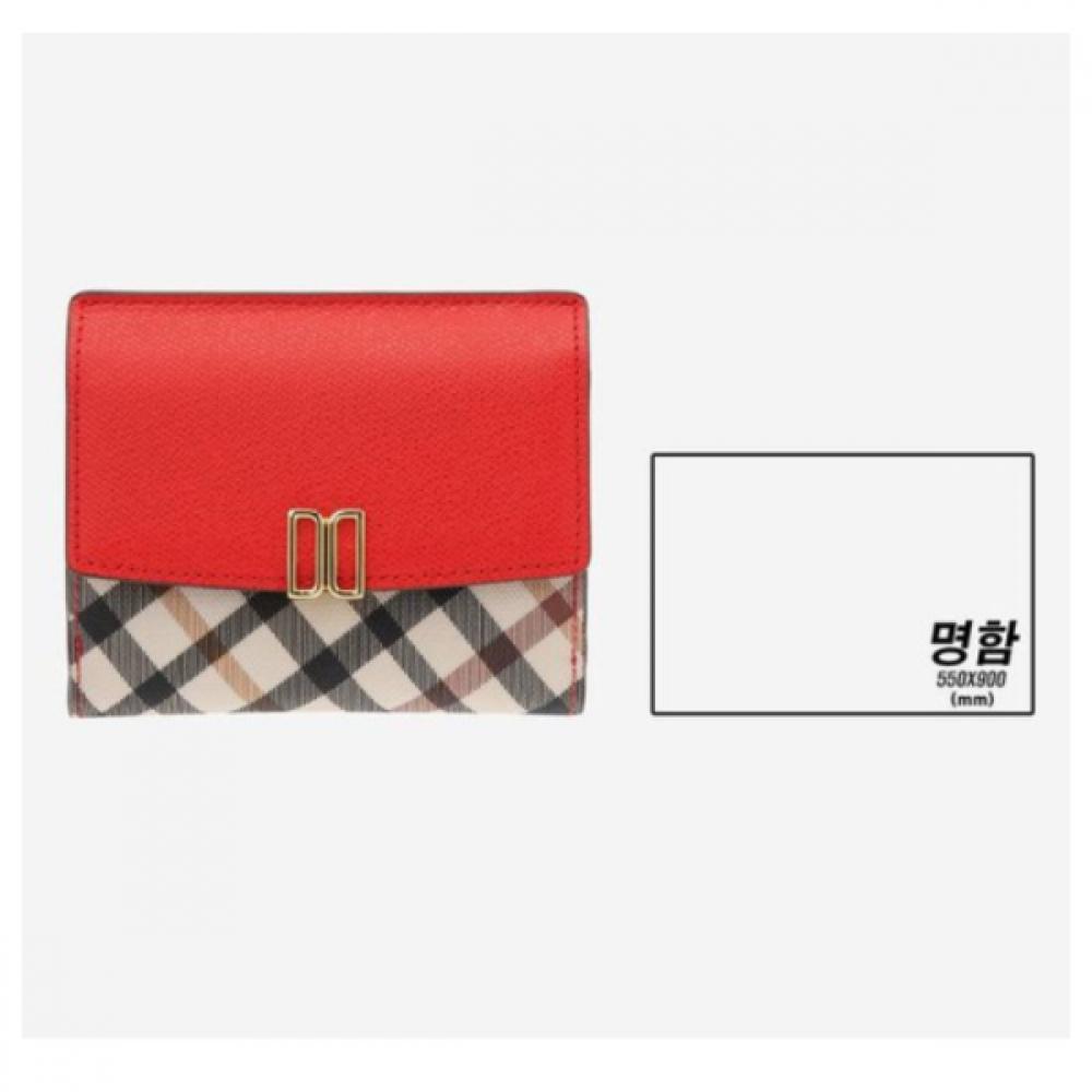 Daks Red Leather Mini Wallet Model Dcwa1e408r2