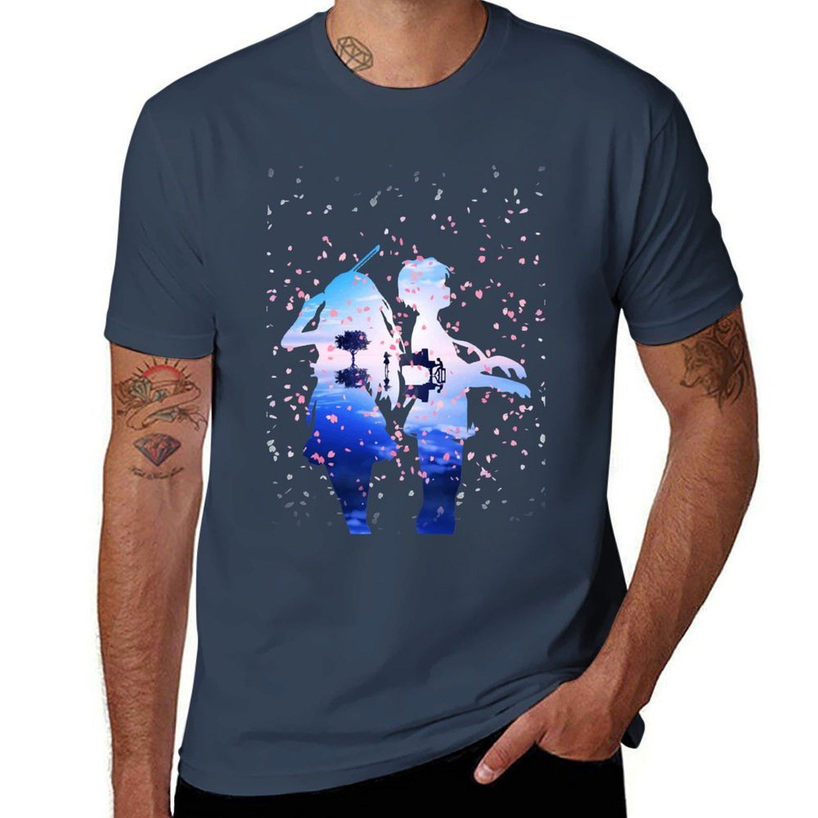 Your Lie in April Shigatsu wa Kimi no Uso Kaori Kousei Anime Cherry Blossoms Classic TShirt S