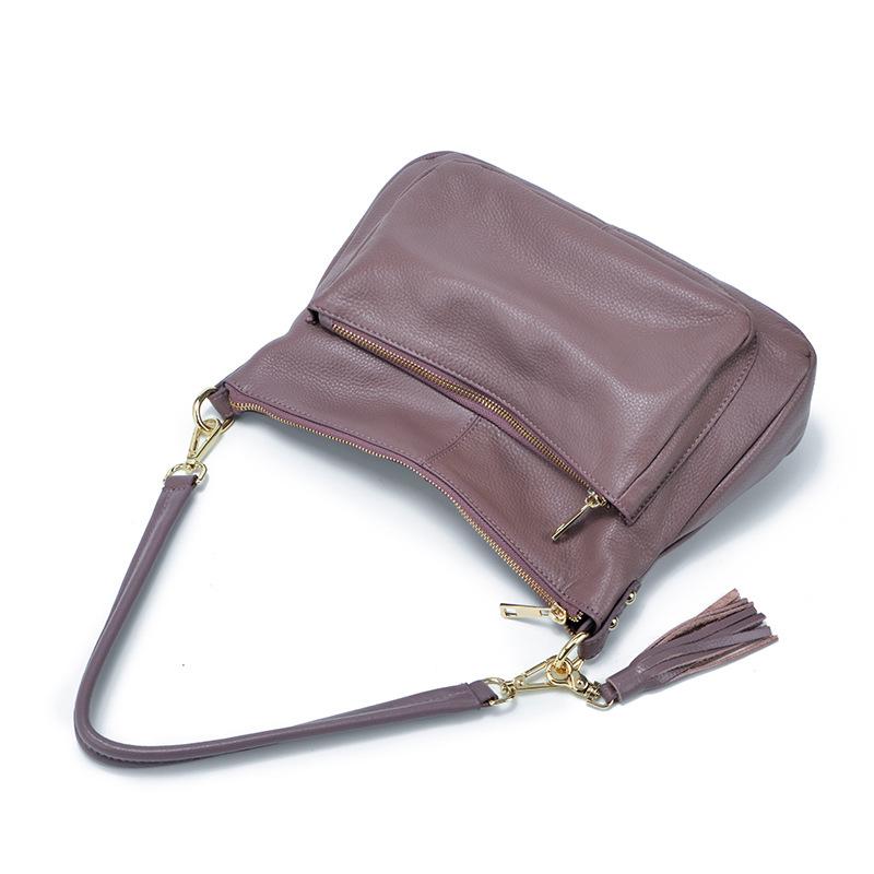 First Layer Cowhide Women's Bag New Style Women's Fashion Genuine Leather Mother Bag Crossbody Bag Women's Soft Leather Handbag