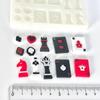 Schach und Karten Bastelform Set Leicht zu reinigende Silikon Gießform Handgefertigte Zubehörform für Bastelbegeisterte