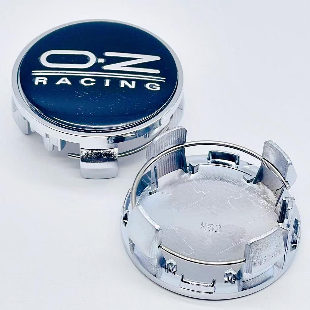 AAZD1 4pcs 3D 62mm Car emblem Wheel hub Center Cap For 56mm OZ Badge covers sticker Decals Styling accessories