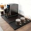 Silicone coffee MATS with raised edges, suitable for countertops, bar accessories, coffee machine MATS, espresso machines, and b
