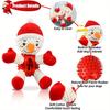 Zadbaj o rozrywkę i zdrowie swojego szczeniaka dzięki zestawowi 3 zabawek dla psów Malier Christmas Dog Toys - piszczące, interaktywne i czyszczące zęby zabawki