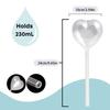 2Pcs Plant Glass Watering Globes Self Watering Globes Heart Shape Self Watering Bulbs Devices Plant Watering Bulbs