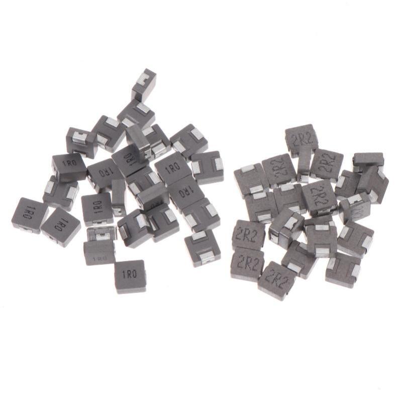 50Pcs 1Uh 2.2Uh 4.7Uh Integrated Mold Smd Inductor High Current Inductors For Pcb Circuit Electronic Power Supply Repair