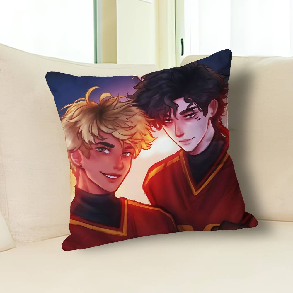 The F-Foxhole C-Court Book Pillow Cases for Bedroom Living Room Sofa Home Decor Polyester Cushion Cover with Zipper