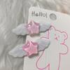 2pcs Fashion  Star Wing Hairpins Hair Duckbill Clip Sweet Hair Barrettes Y2K Hair Accessory Holiday Gifts