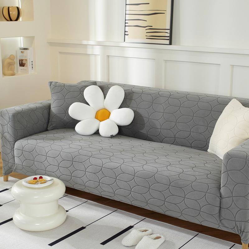 Sofabezug Rundum eingewickelt Einfacher Sofabezug Universal Sofa Schonbezug Sofakissenbezug Stretchbezug Stoff Anti-Kratz