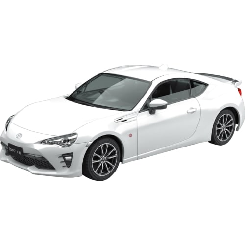 Aoshima Bunka Kyozai 1/32 Scale Rakupla Snap Kit No.08-CW Toyota 86 Crystal White Pearl Pre-Colored Plastic Model Kit (Automobile)