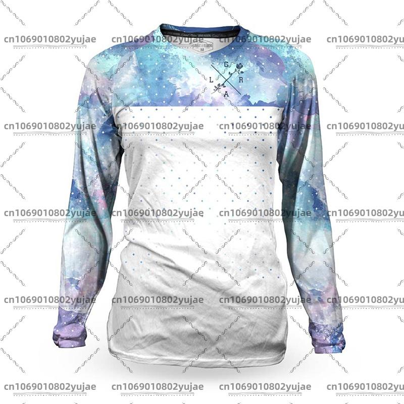 Women's MTB Jerseys Loose Rider Mtb Shirt BMX Mountain Bike Jersey DH Motocross Downh Long Sleeve T-shirt