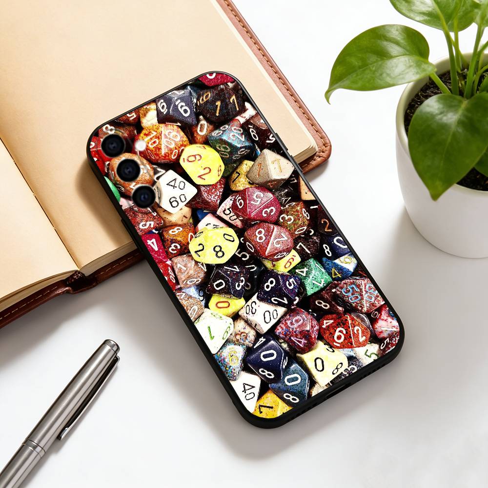 

Dice Phone Case For Samsung Galaxy A73,A72,A71,A70,A53,A52,A51,Others Soft Black Cover Samsung a12