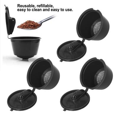 51-100ML Capacity Refillable Coffee Capsule Reusable Design Coffee Filter Set  Home Coffee Making