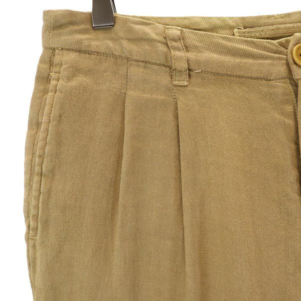 Nigel Cabourn Made in Japan Linen Blend Pants 36 beige Button fly Men's Used