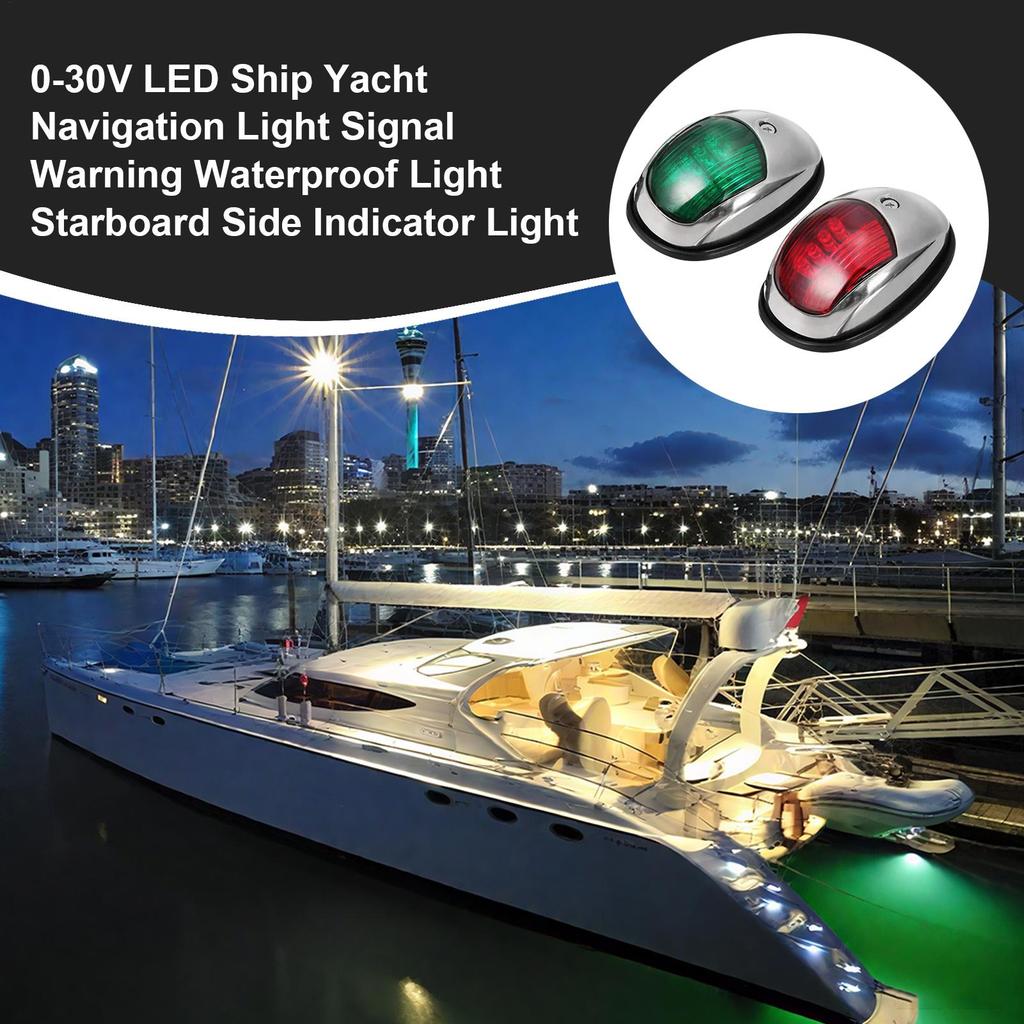 Båtnavigeringsljus LED Båt Yacht Segling Signal Varningsljus Signalbelysning Vattentäta Elektriska Tillbehör