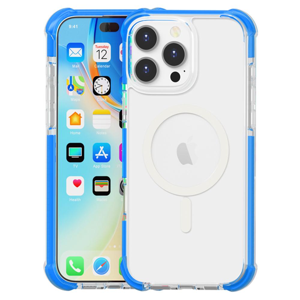 For iPhone 16 Pro Case Compatible with MagSafe Reinforced Corners TPU+Acrylic+TPE Phone Cover