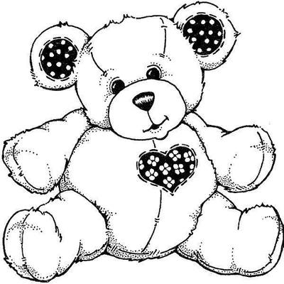 Teddy Bear Stamp - ARTEMIO - Brown - Mixed - Softness for Creations