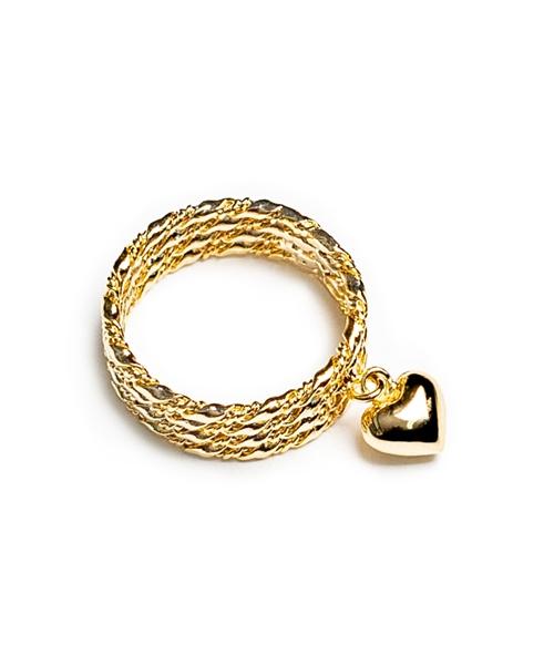 Bonbeau Fancy Twist Dangling Ring