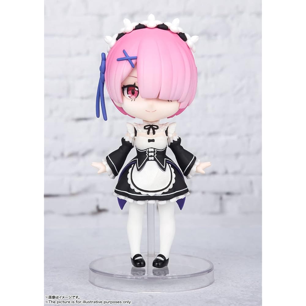 TAMASHII NATIONS Figuarts Mini Re:Zero Starting Life In Another World Ram 90mm PVC ABS Painted Action Figure