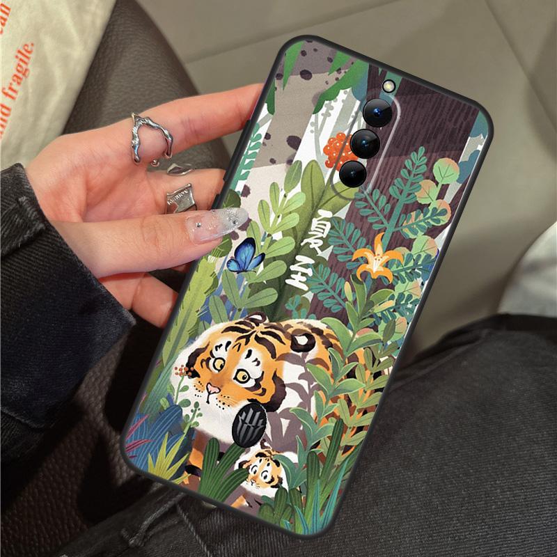 Cartoon Fat Tiger Case For ZTE Nubia RedMagic 11 Air 8 9 10 8S 9S 10S Pro Plus 5G 5S 6 7 6S 7S Pro 10 Air Cover