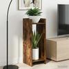 Plant Stand Smoked Oak 30 x 30 x 80 cm Wood Based Material
