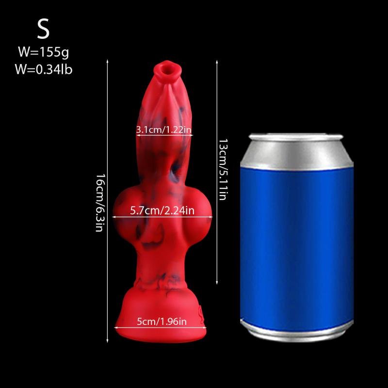 Red Giant Realistic Dildo Soft Silicone Suction Cup Anal Plug Dilation Durable Sex Toy for Women Men Prostate Massage 18+