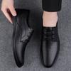 Men Formal Leather Shoes Black Pointed Toe Men Loafers Party Office Business Casual Shoes for Men Oxford Shoes Mens Dress Shoe