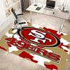 1 Stück San Francisco 49ers LOGO Druck Teppich - Weich, Waschbar, Rutschfest, Indoor-Matte, Wohnzimmer, Home-Office Dekorativer Teppich, Büro Dekorativ