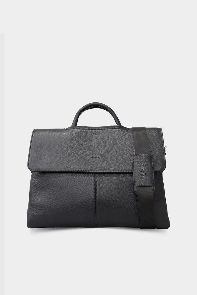 

Guard Black Leather Briefcase
