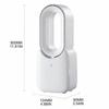 Touch Control Desk Fan 11.8 Inch Small Personal Cooling Fan Simple Design Bladeless Fan  Office