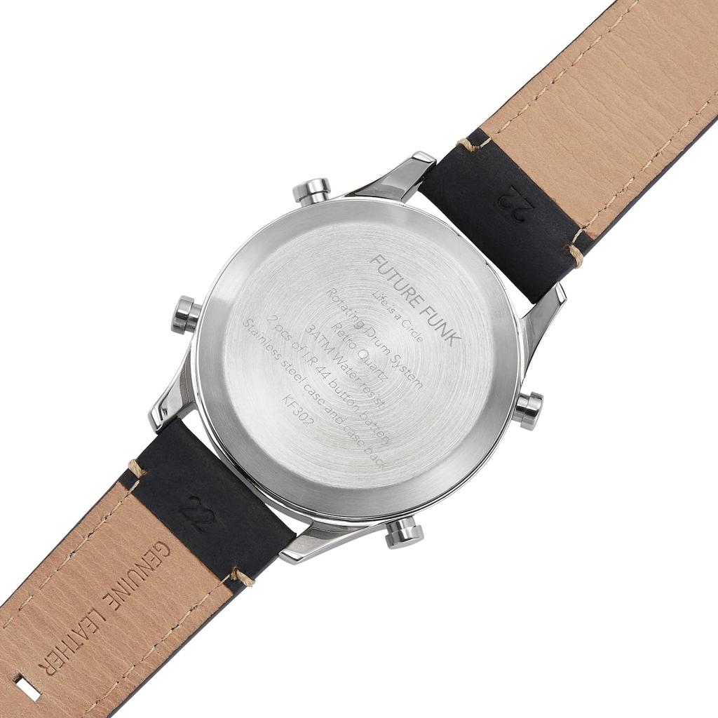 FUTURE FUNK Armbanduhr KF302-SV-BK
