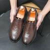 New Men's British Style Business Dress Foot-fitting Casual Leather Shoes Low-top One-pedal Lazy Hairstylist Trendy Shoes