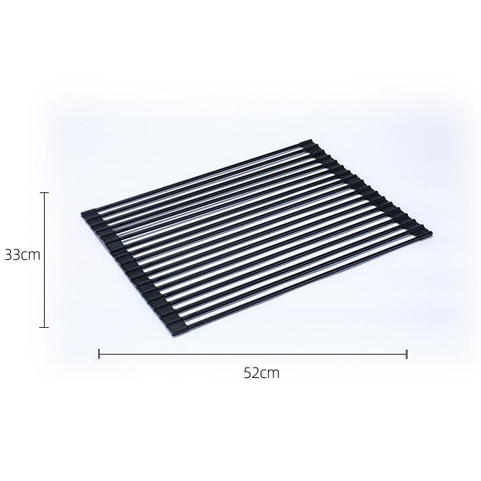 Silicone Drain Rack Sink Bracket Drain Rack Kitchen Drain Pad Water Filter Thermal Insulation Multi Power Roller Blind Folding