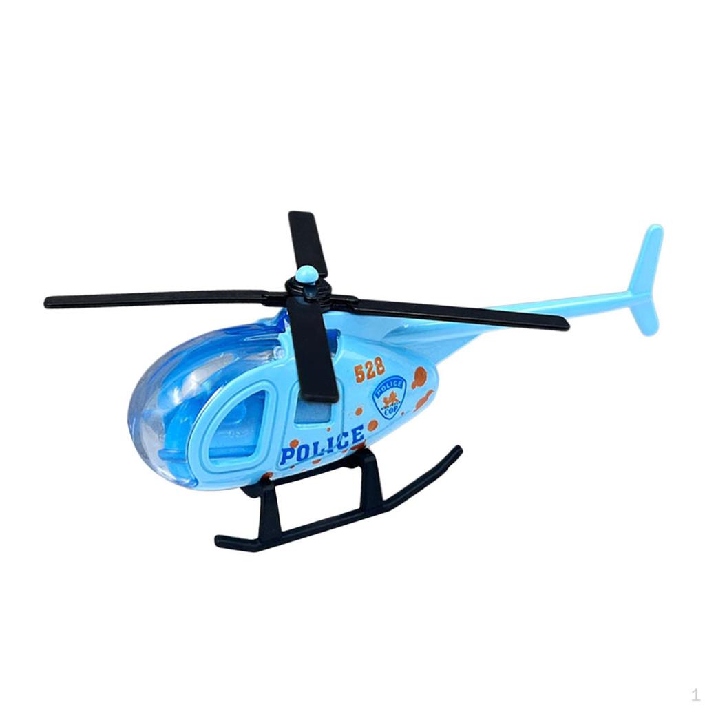1/64 Collection of Diecast Alloy Helicopter, Children's Plane Toy Game Model for Children