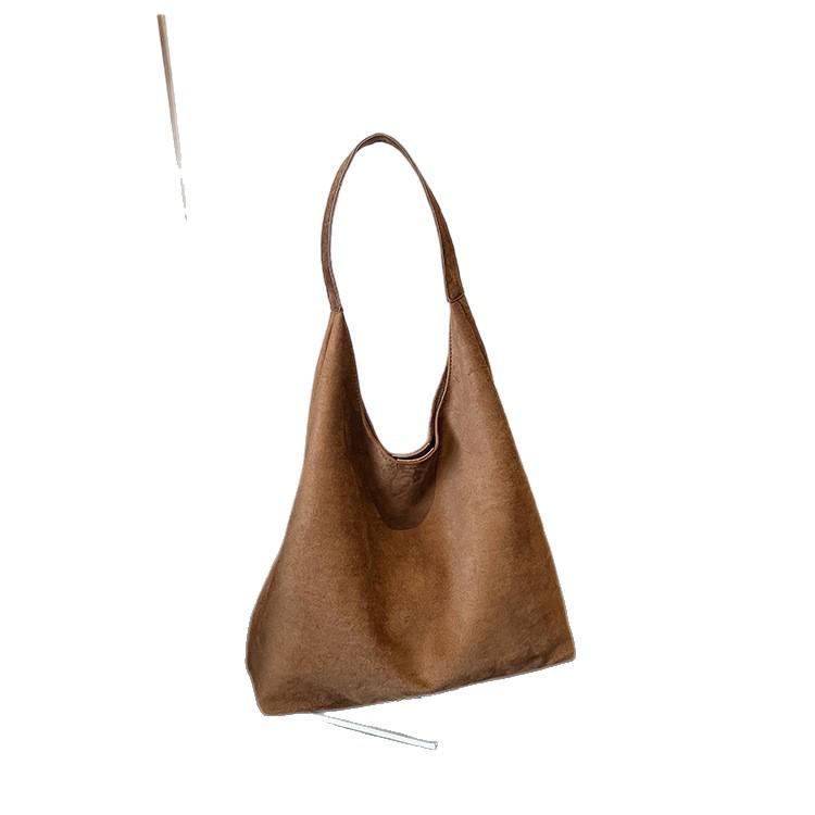 Retro Large Capacity One-Shoulder Underarm Tote Bag - Versatile Women's High-End Fashion Commute Accessory