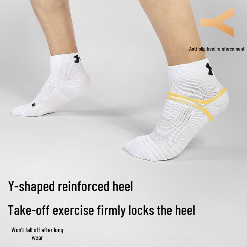 Under Armour Unisex Anti-Slip Cotton Ankle Socks (3-Pack)