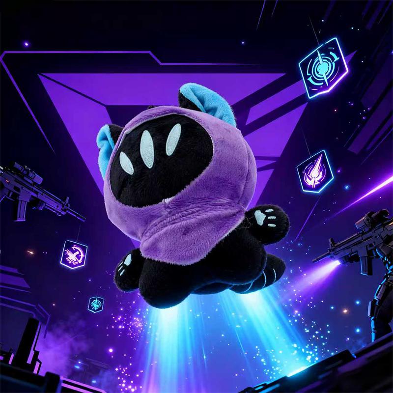 10CM NUOVO Gioco VALORANT Clove Adorabile Peluche Stampato Corpo Stella Marina Animale Gatto Bambola Cosplay Dimensioni Palma Ciondolo Periferico Regali per Bambini